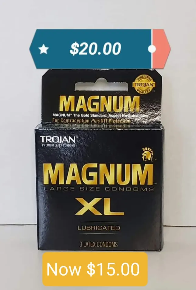 Magnum XL Condoms Pleasher Spot Male Sex Toys