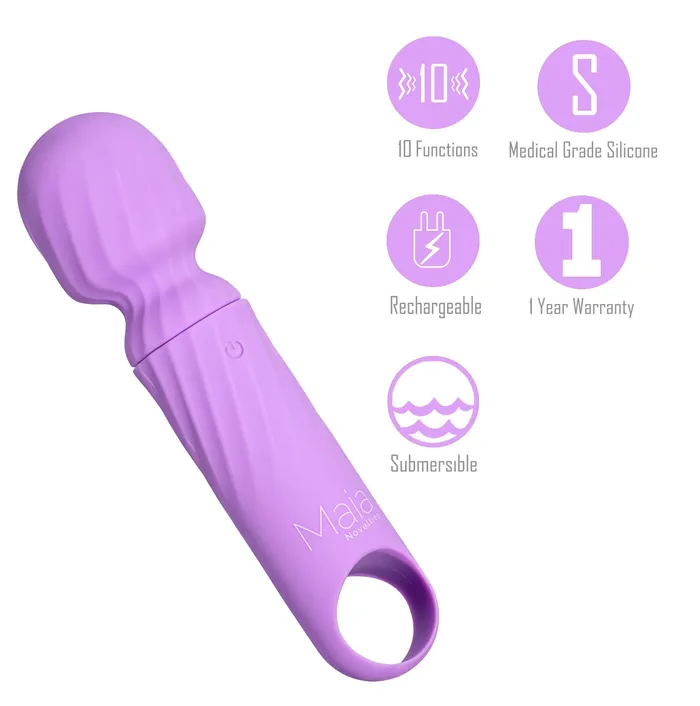 Maia Toys Maia Toys VIBELITE Dolly Rechargeable Vibrator Mini Wand Massager PURPLE Vibrators