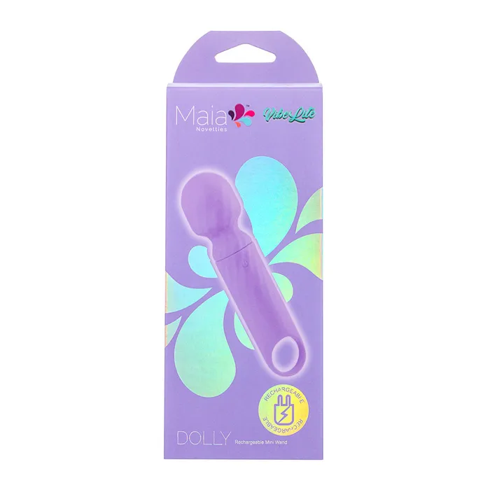 Maia Toys Maia Toys VIBELITE Dolly Rechargeable Vibrator Mini Wand Massager PURPLE Vibrators