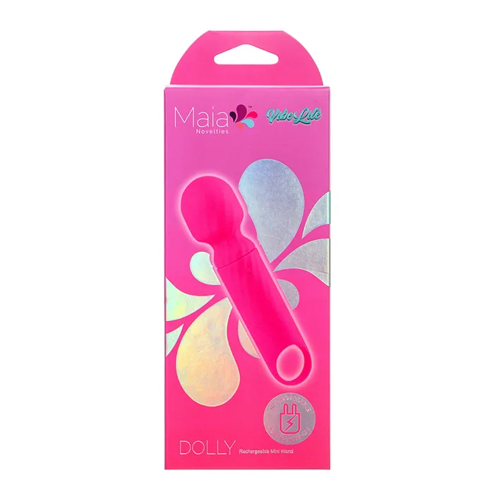 Maia Toys VIBELITE Dolly Rechargeable Vibrator Mini Wand Massager PINK Maia Toys Vibrators