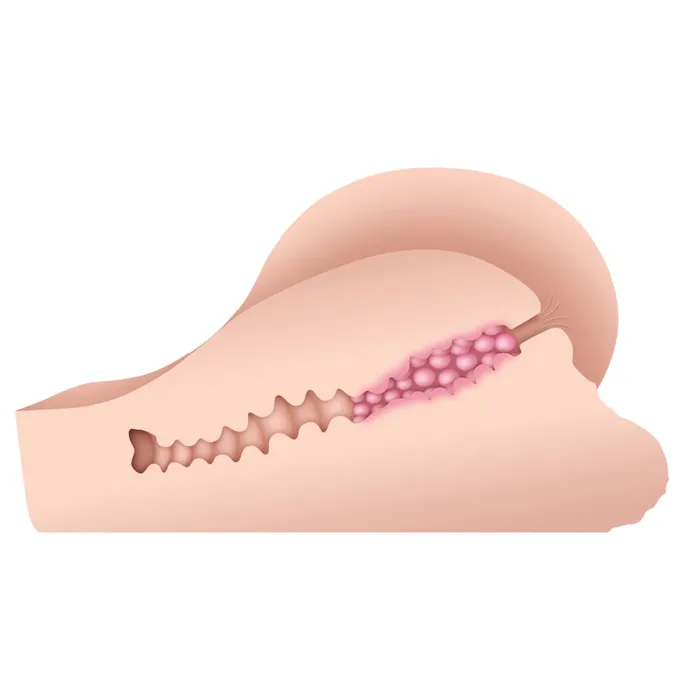 Male Sex Toys A Handful Realistic Balls Ass Stroker Doll Vanilla Tone Evolved Novelties