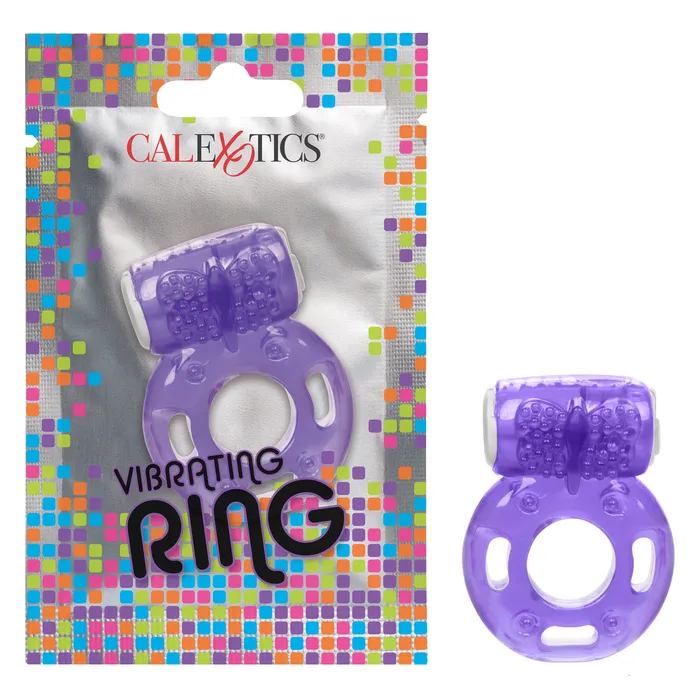 Male Sex Toys CalExotics Vibrating Ring Pleasher Spot