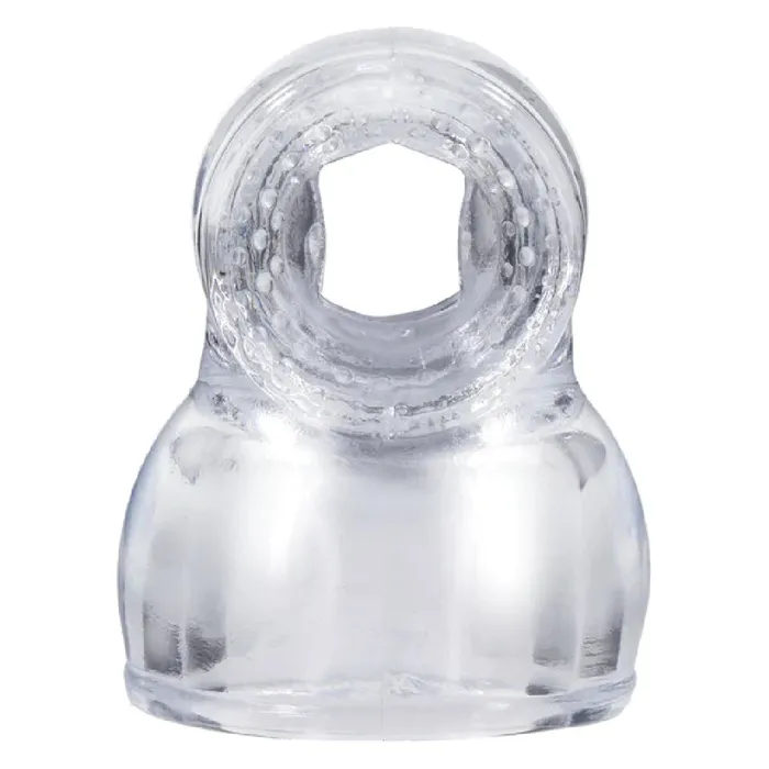 Male Sex Toys Doc Johnson Cock Stroker Double Ended Clear Wand Attachment