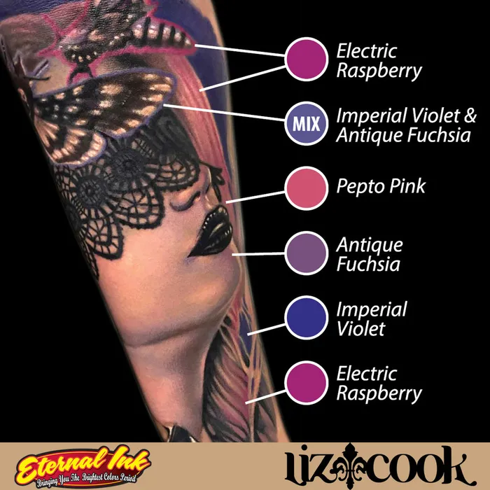 Male Sex Toys Eternal Liz Cook Signature Series Set of 12 1oz Bottles Eternal Tattoo Ink