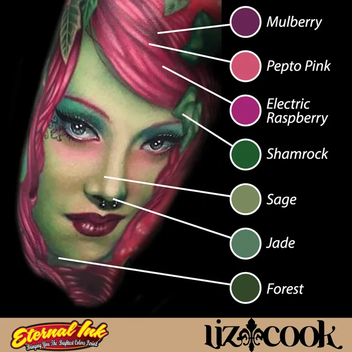 Male Sex Toys Eternal Liz Cook Signature Series Set of 12 1oz Bottles Eternal Tattoo Ink