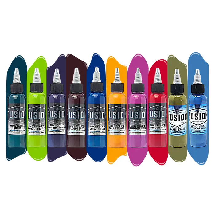 Male Sex Toys Fusion Mike Cole 10Color Palette Signature Set Fusion Tattoo Ink 1oz Male Sex Toys Fusion Mike Cole 10Color Palette Signature Set Fusion Tattoo Ink 1oz