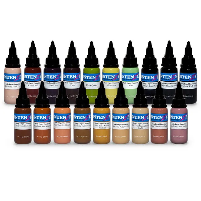 Male Sex Toys Intenze Andy Engel Essentials 1oz Series Intenze Tattoo Ink 19 Bottles