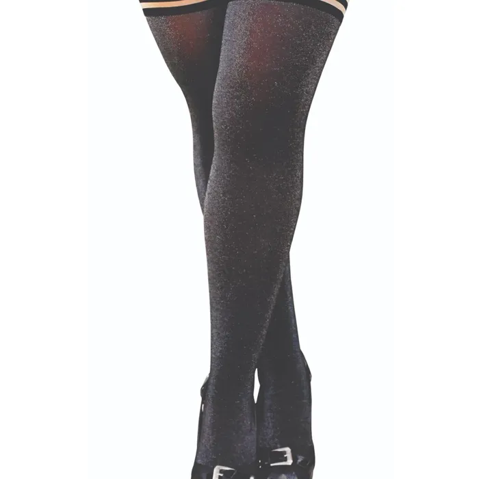 Male Sex Toys Kixies Kixies Kaylee Deep Grey Shimmer Thigh Highs sizes AD