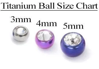 Male Sex Toys Painful Pleasures 14g12g Externally Threaded Titanium Jeweled Ball Price Per 1 Male Sex Toys Painful Pleasures 14g12g Externally Threaded Titanium Jeweled Ball Price Per 1
