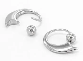 Male Sex Toys Painful Pleasures 14g Crescent Stainless Steel Captive Bead Ring Male Sex Toys Painful Pleasures 14g Crescent Stainless Steel Captive Bead Ring