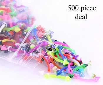 Male Sex Toys Painful Pleasures 16g 38 Eyebrow PTFE Bent Barbells with Acrylic Cones Price Per 500 Male Sex Toys Painful Pleasures 16g 38 Eyebrow PTFE Bent Barbells with Acrylic Cones Price Per 500