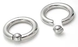 Male Sex Toys Painful Pleasures 6g Stainless Steel Captive Bead Ring with Pop Fit Ball Male Sex Toys Painful Pleasures 6g Stainless Steel Captive Bead Ring with Pop Fit Ball