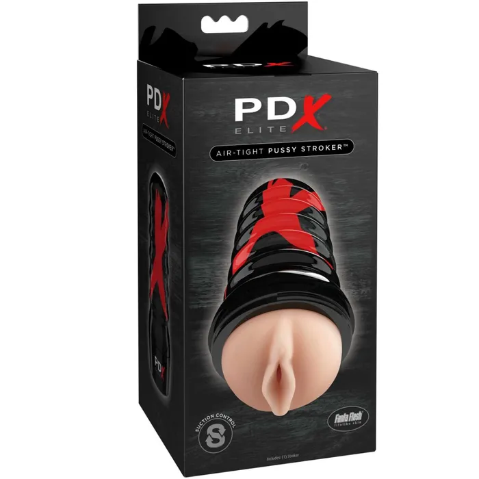 Male Sex Toys Pipedream Products Air Tight Pussy Stroker Sleeve in Discreet Case Vanilla