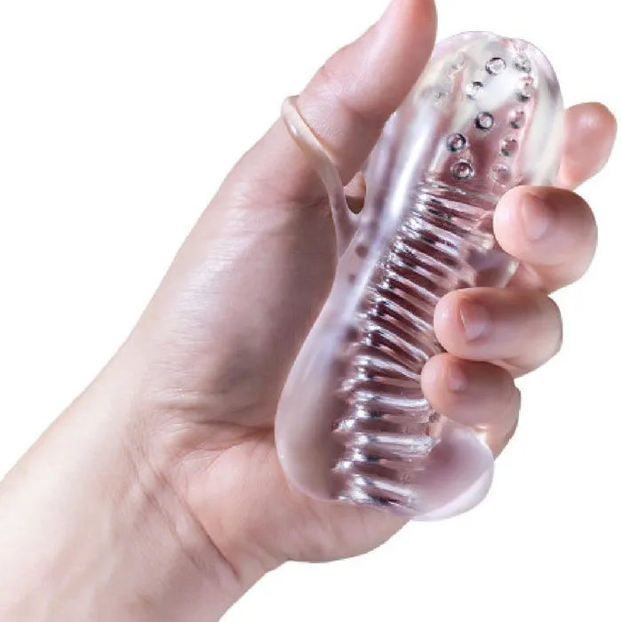 Male Sex Toys Rize Squeezy See Through Textured Compact Stroker with Loop Grip Blush Male Sex Toys Rize Squeezy See Through Textured Compact Stroker with Loop Grip Blush