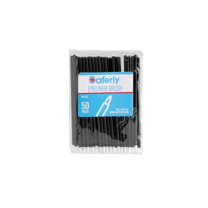 Male Sex Toys Saferly Disposable EyelinerDetail Brushes Pack of 50 Pick Brush Saferly