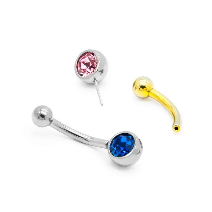Male Sex Toys Tilum 16g Titanium Threadless Bent Barbell with 3mm Fixed Ball Price Per 1 Tilum