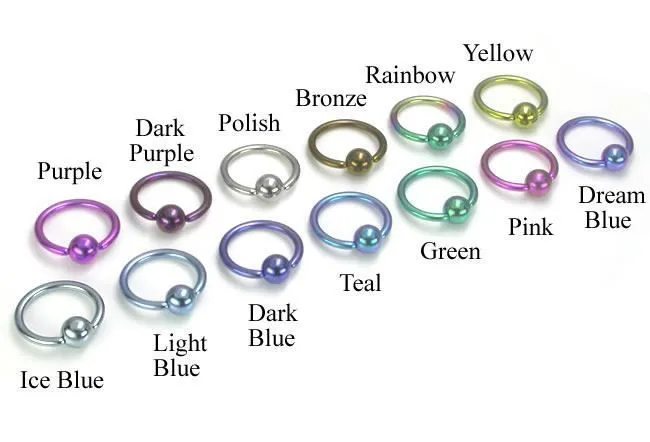 Male Sex Toys Tilum Tilum 18g Titanium Captive Bead Ring Price Per 1