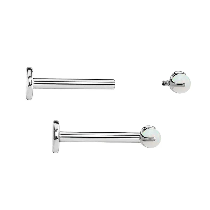 Male Sex Toys Tilum Titanium 14g12g Internal Pronged Opal Ball Price Per 1 Tilum