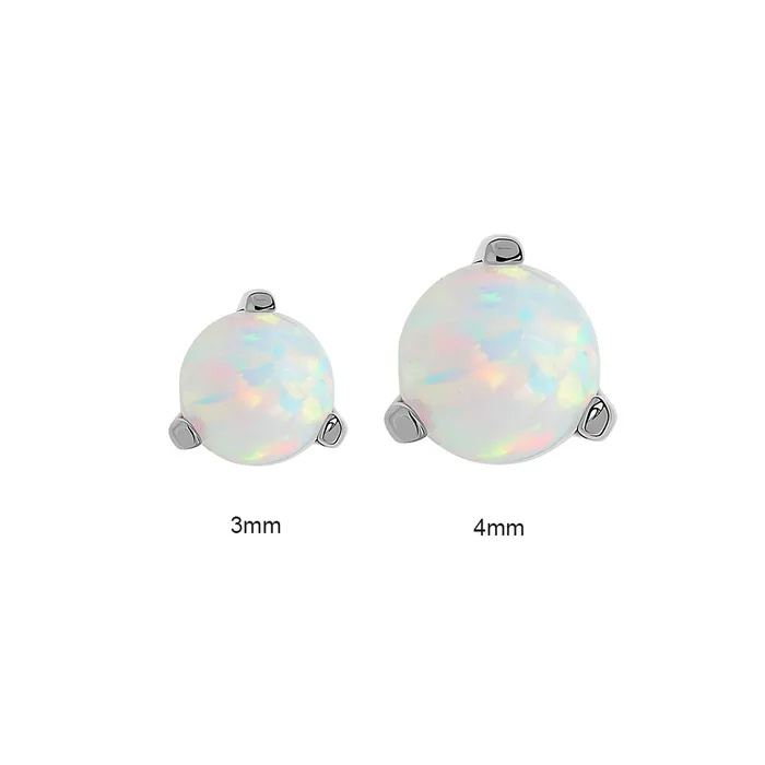 Male Sex Toys Tilum Titanium 14g12g Internal Pronged Opal Ball Price Per 1 Tilum