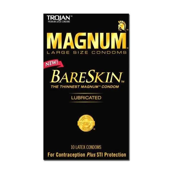 Male Sex Toys Trojan Magnum BareSkin Condoms 10 Pack Trojan