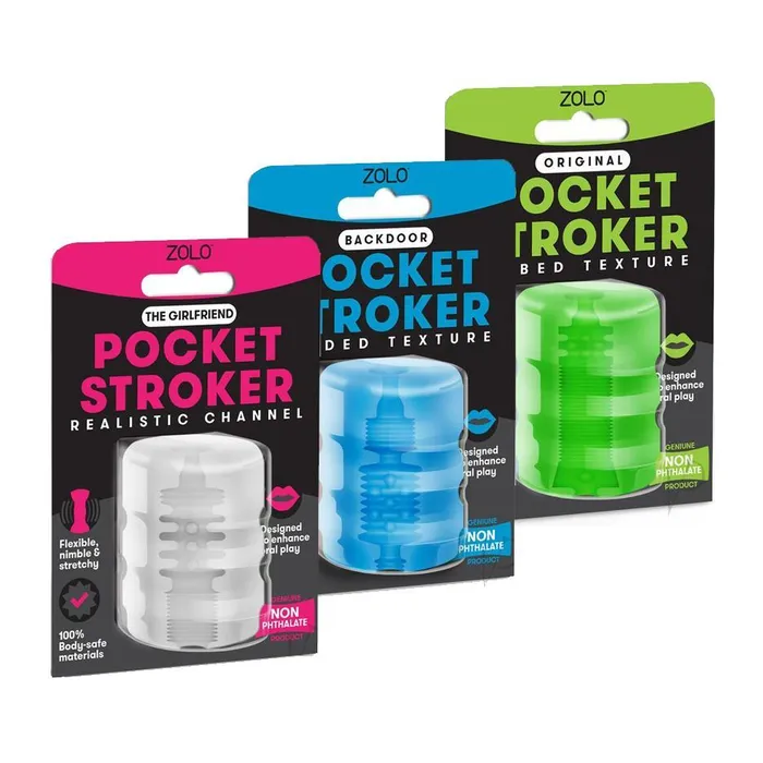 Male Sex Toys Zolo Pocket Stroker 3 Different Textures XGEN LLC