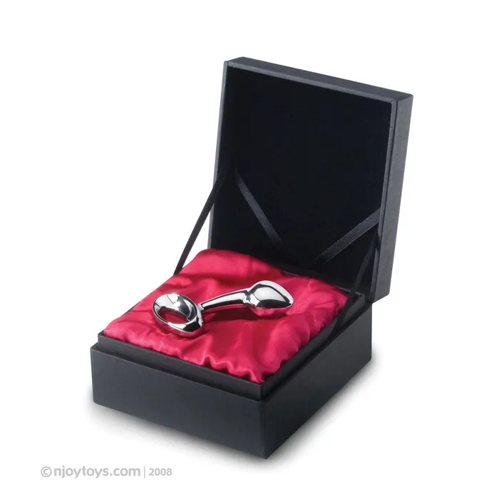 Njoy Njoy Pure Small Stainless Steel Butt Plug with Loop Handle Male Sex Toys