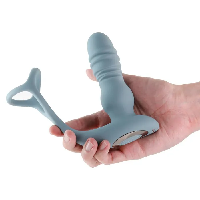 NS Novelties Renegade The Handyman CRing Prostate Massager wRemote Gray Male Sex Toys
