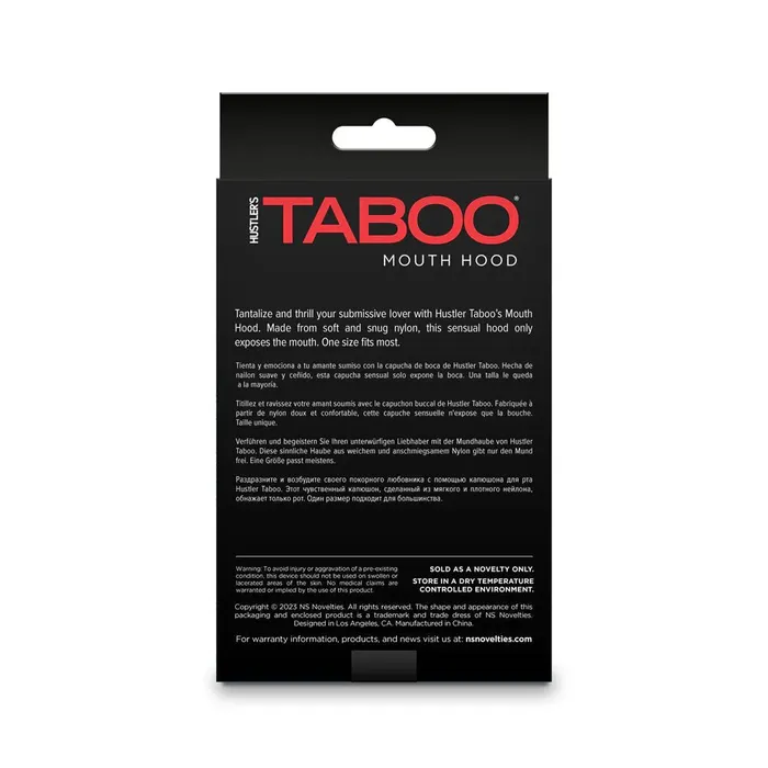 NS Novelties Vibrators Hustler Taboo Mouth Hood
