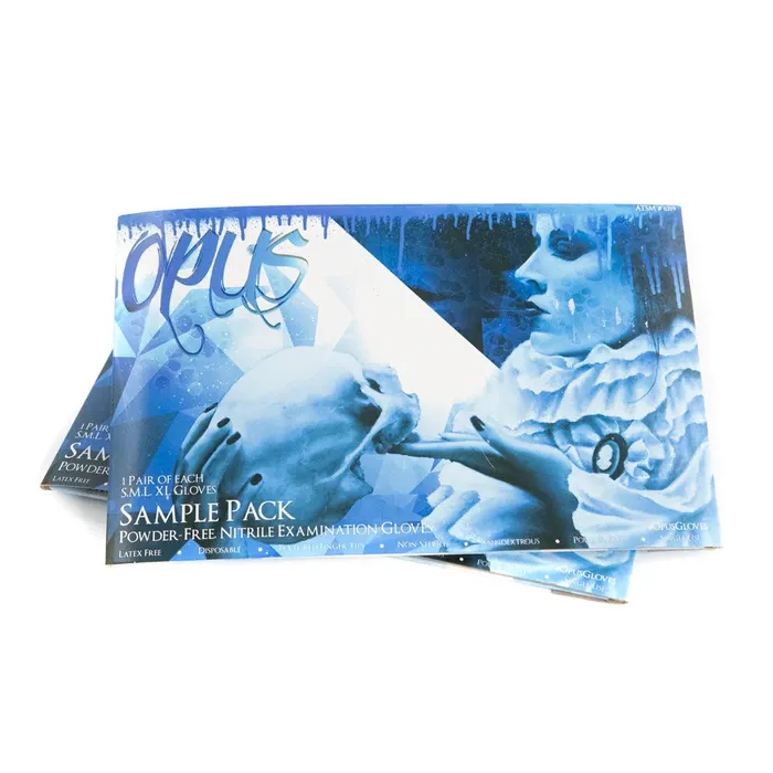 Opus Blue Disposable Nitrile Gloves Sample Pack Opus Vibrators