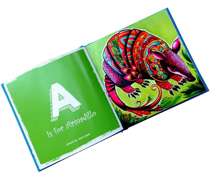 Out of Step Books Dildos ABC Tattoo Artists Illustrate the Alphabet Padded Hardcover Book