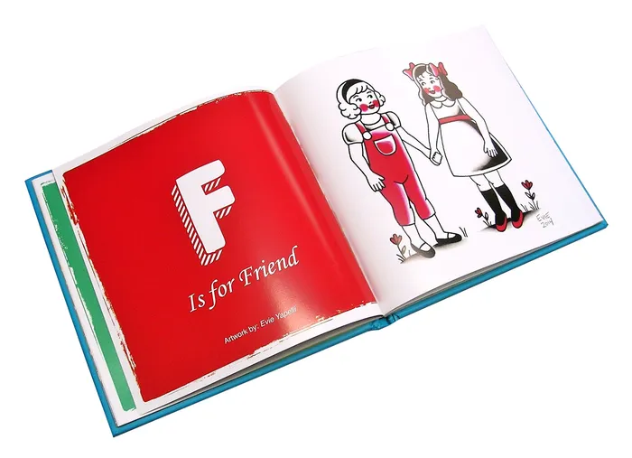 Out of Step Books Dildos ABC Tattoo Artists Illustrate the Alphabet Padded Hardcover Book