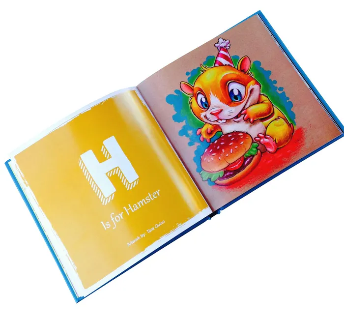 Out of Step Books Dildos ABC Tattoo Artists Illustrate the Alphabet Padded Hardcover Book