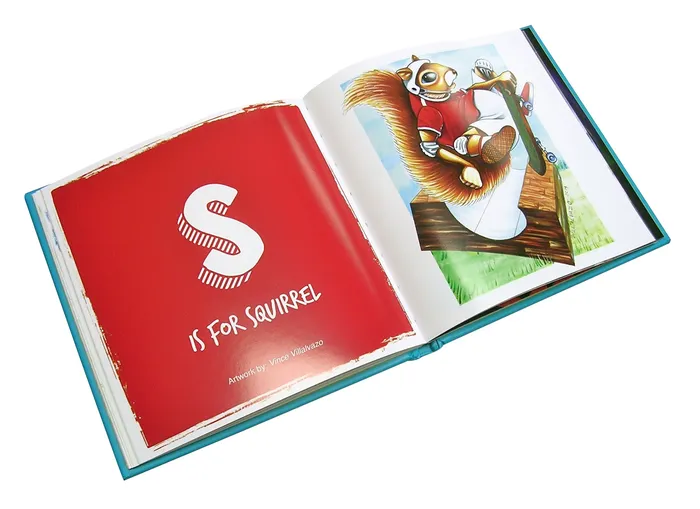 Out of Step Books Dildos ABC Tattoo Artists Illustrate the Alphabet Padded Hardcover Book
