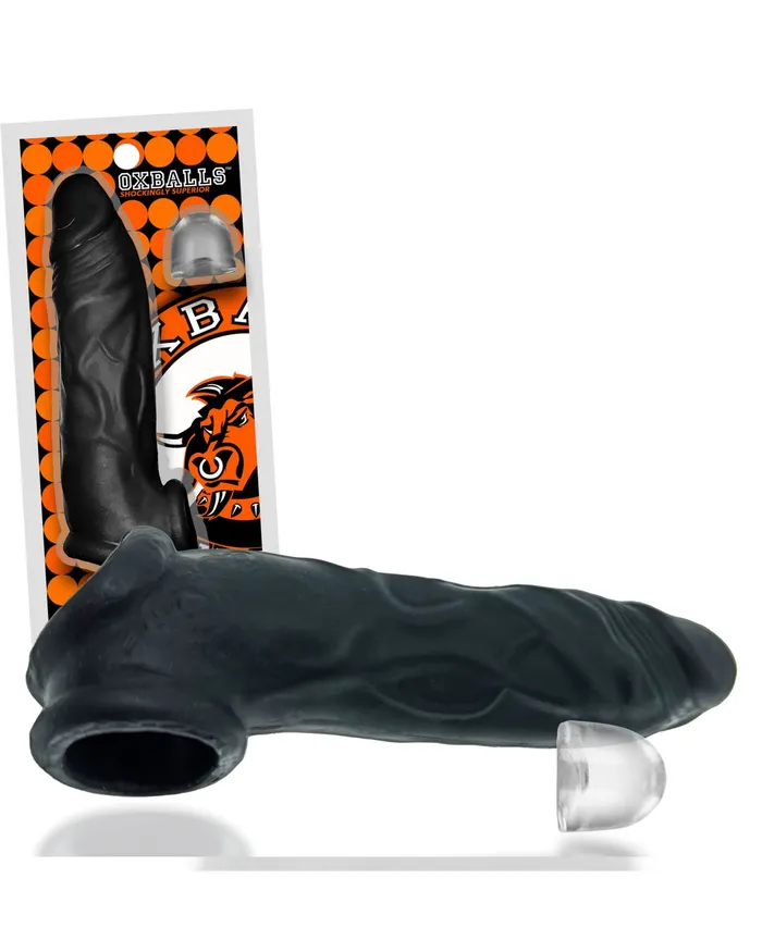 Oxballs Anal Oxballs Dicker 75 Inch Cock Sheath Black Ice