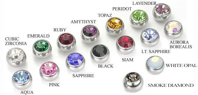 Painful Pleasures 14g 716 Crystal Flurry Belly Button Ring Male Sex Toys