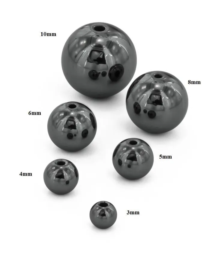 Painful Pleasures 8mm Hematite Captive Bead Replacement Ball Male Sex Toys