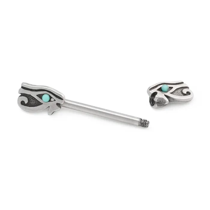 Painful Pleasures Couples 14g 135mm Eye of Horus Nipple Barbell Price Per 1