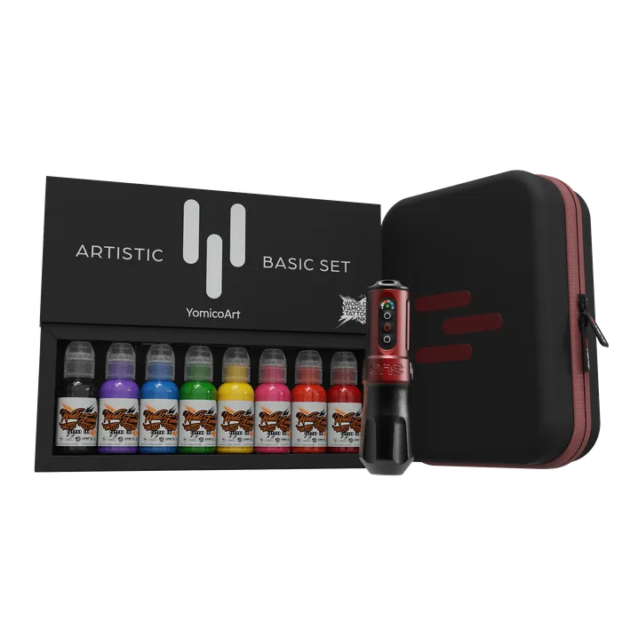 Painful Pleasures Couples FK Irons x World Famous Yomico Special Edition ONE Machine Artistic Basic Ink Kit Painful Pleasures Couples FK Irons x World Famous Yomico Special Edition ONE Machine Artistic Basic Ink Kit
