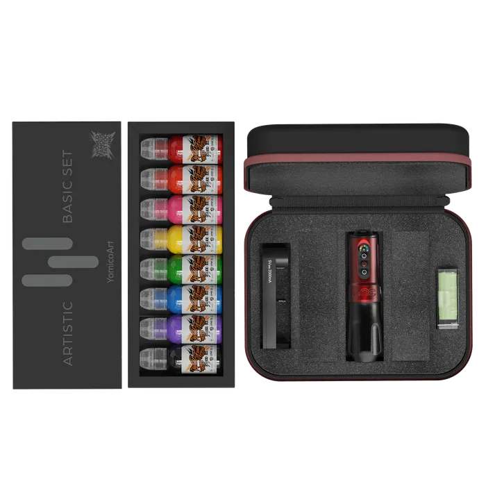 Painful Pleasures Couples FK Irons x World Famous Yomico Special Edition ONE Machine Artistic Basic Ink Kit