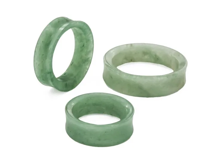 Painful Pleasures Dildos Green Aventurine Stone Double Flare Tunnel Price Per 1 Painful Pleasures Dildos Green Aventurine Stone Double Flare Tunnel Price Per 1
