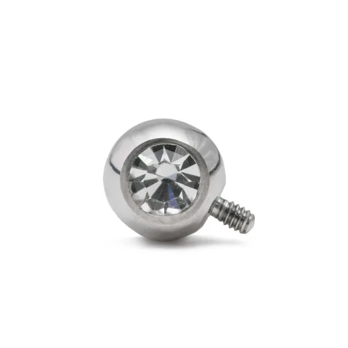 Painful Pleasures Male Sex Toys 14g12g Internally Threaded 90 Swarovski Jeweled Steel Ball 5mm Price Per 1 Painful Pleasures Male Sex Toys 14g12g Internally Threaded 90 Swarovski Jeweled Steel Ball 5mm Price Per 1