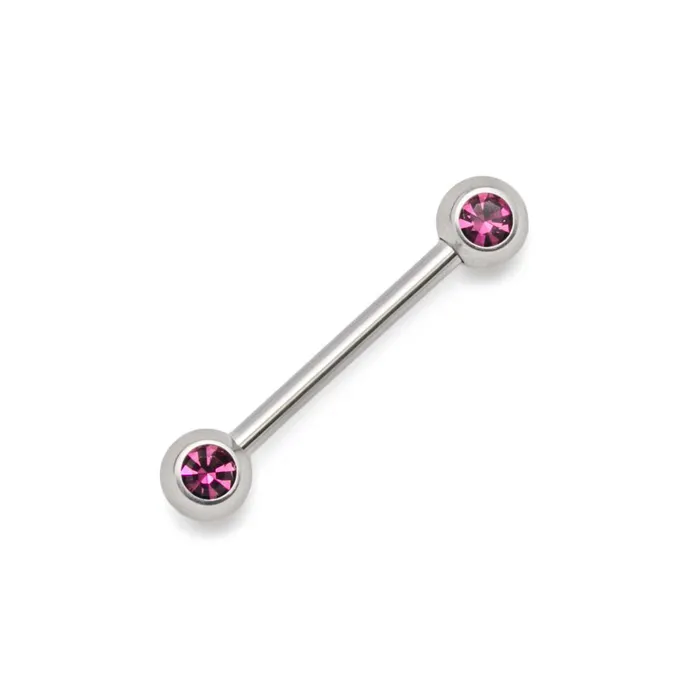 Painful Pleasures Male Sex Toys 14g12g Internally Threaded 90 Swarovski Jeweled Steel Ball 5mm Price Per 1