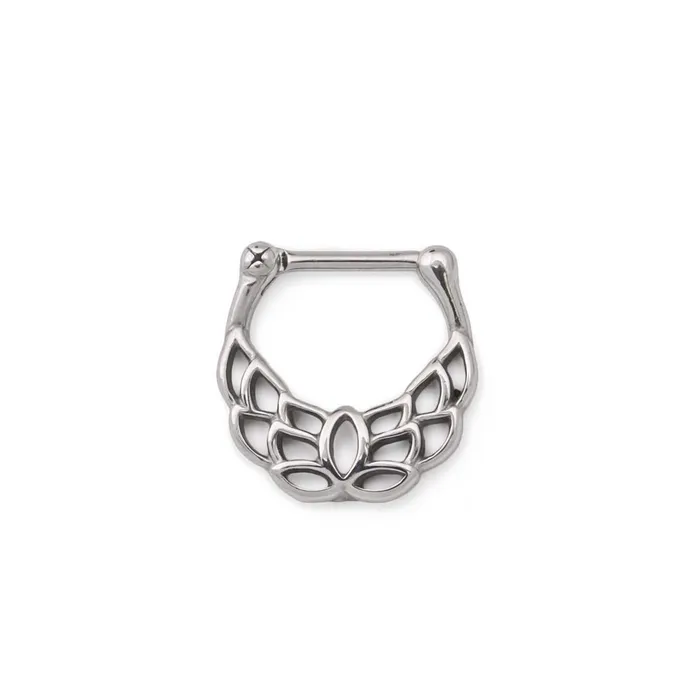Painful Pleasures Male Sex Toys 16g Steel Septum Clicker with Spreading Wings Design Price Per 1 Painful Pleasures Male Sex Toys 16g Steel Septum Clicker with Spreading Wings Design Price Per 1