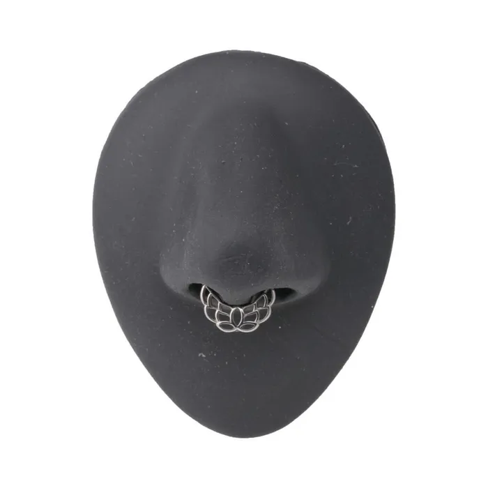 Painful Pleasures Male Sex Toys 16g Steel Septum Clicker with Spreading Wings Design Price Per 1