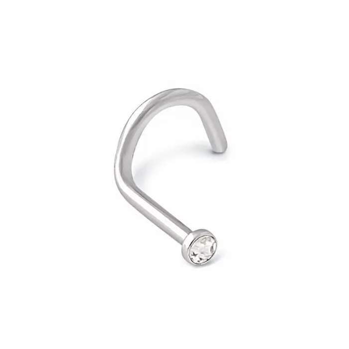 Painful Pleasures Male Sex Toys 18g Bezel Set Jeweled Flat Head Nose Screw Price Per 1 Painful Pleasures Male Sex Toys 18g Bezel Set Jeweled Flat Head Nose Screw Price Per 1