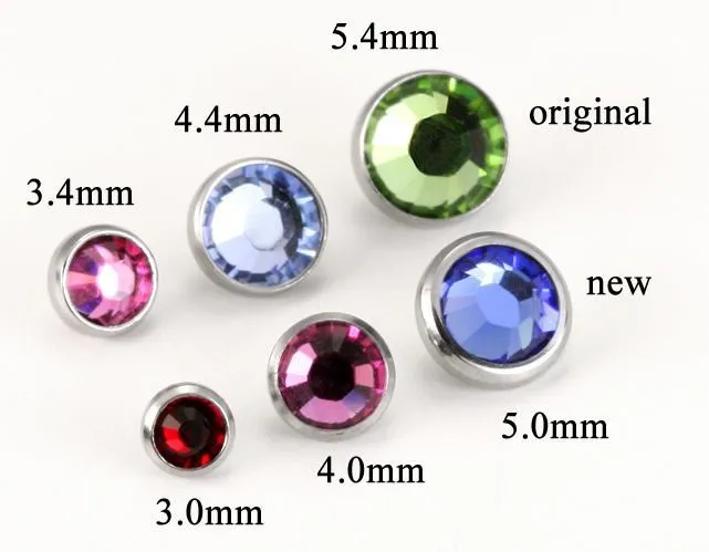 Painful Pleasures Vibrators 14g12g Internally Threaded Thin Flat Jewel Top Price Per 1