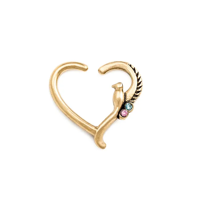 Painful Pleasures Vibrators 16g PVD Gold Kingly Dove Bendable Heart Ear Jewelry Price Per 1 Painful Pleasures Vibrators 16g PVD Gold Kingly Dove Bendable Heart Ear Jewelry Price Per 1