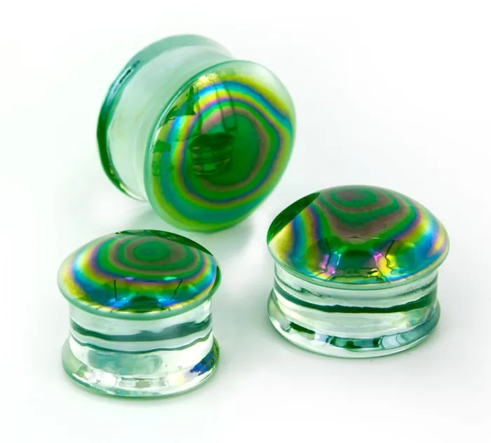 PEARL GREEN Front Glass Double Flare Plugs Price Per 1 Painful Pleasures Dildos PEARL GREEN Front Glass Double Flare Plugs Price Per 1 Painful Pleasures Dildos
