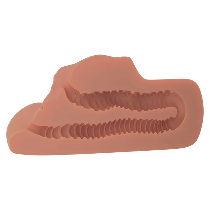 Perfect Pussy Ass Double Stroker Caramel Pipedream Products Male Sex Toys