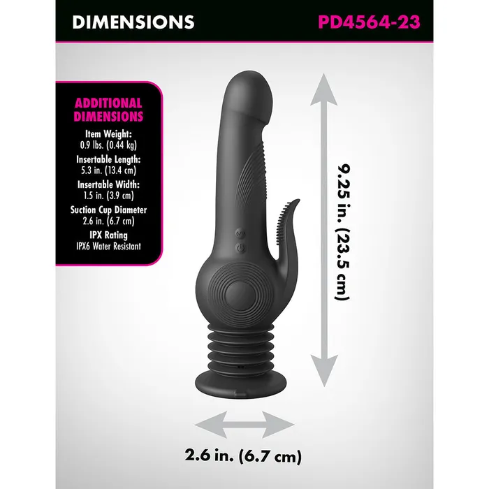 Pipedream Products Female Sex Toys The Pogo Thruster Extreme Gyrating Pulsating Vibrator
